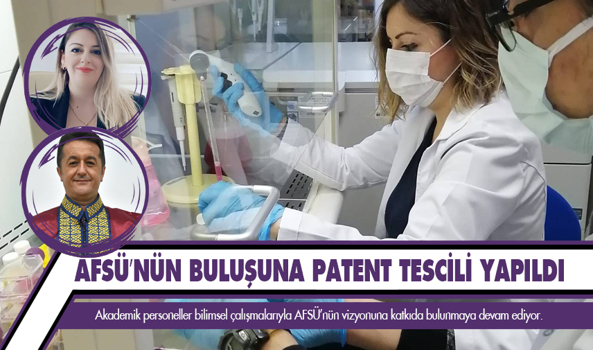 AFSÜ’nün buluşuna patent tescili yapıldı