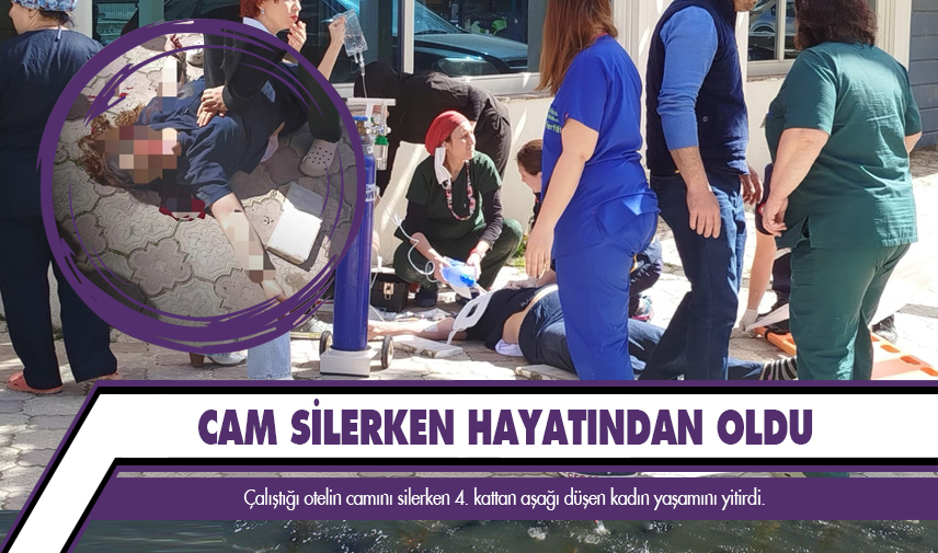 Cam silerken hayatından oldu