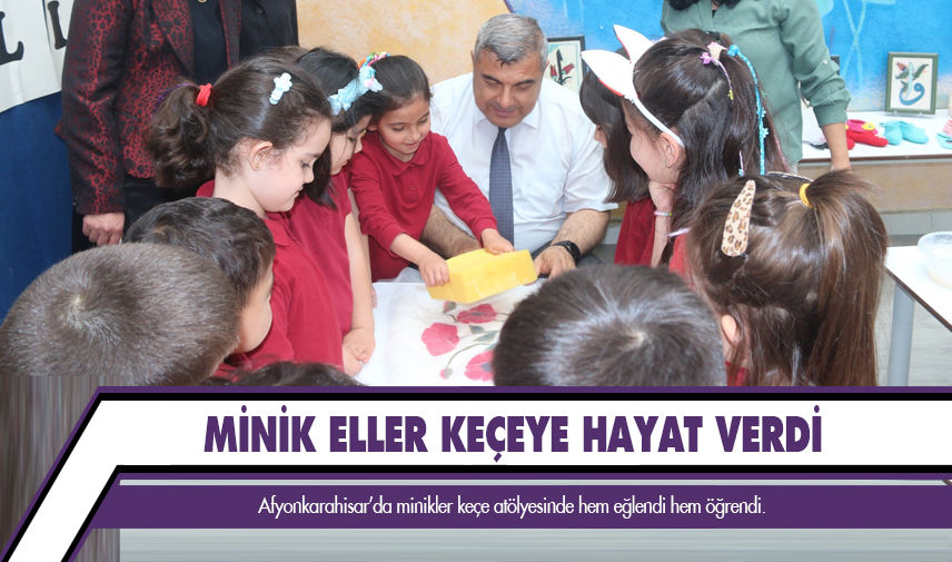Minik eller keçeye hayat verdi