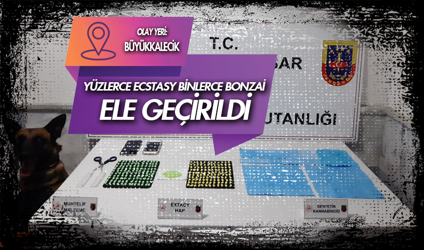 Yüzlerce ecstasy binlerce bonzai ele geçirildi
