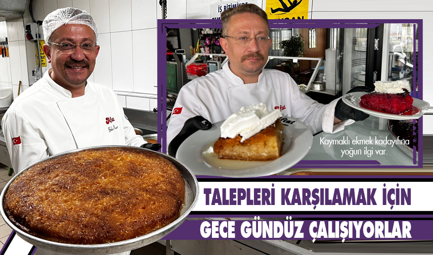 Kaymaklı ekmek kadayıfına yoğun ilgi var