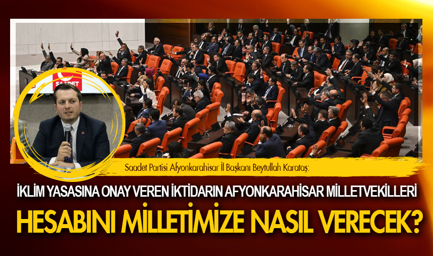 Afyonkarahisar milletvekilleri hesabını milletimize nasıl verecek?