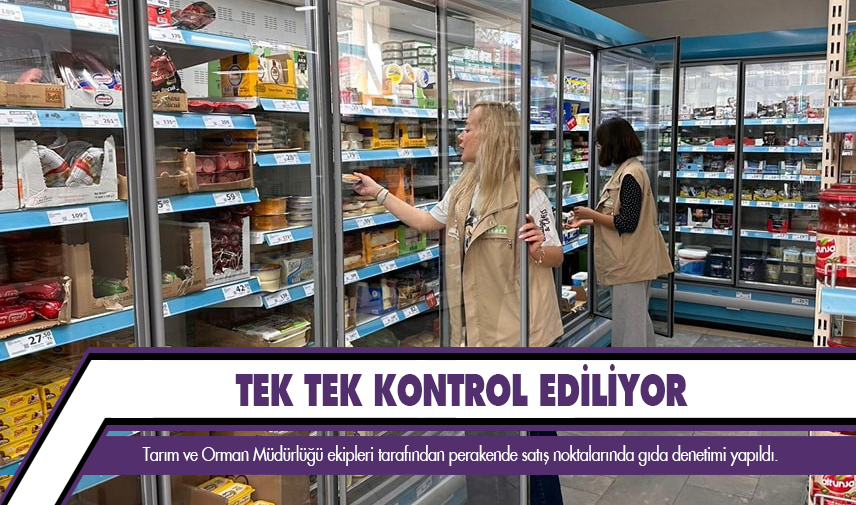 Ürünler tek tek kontrol ediliyor