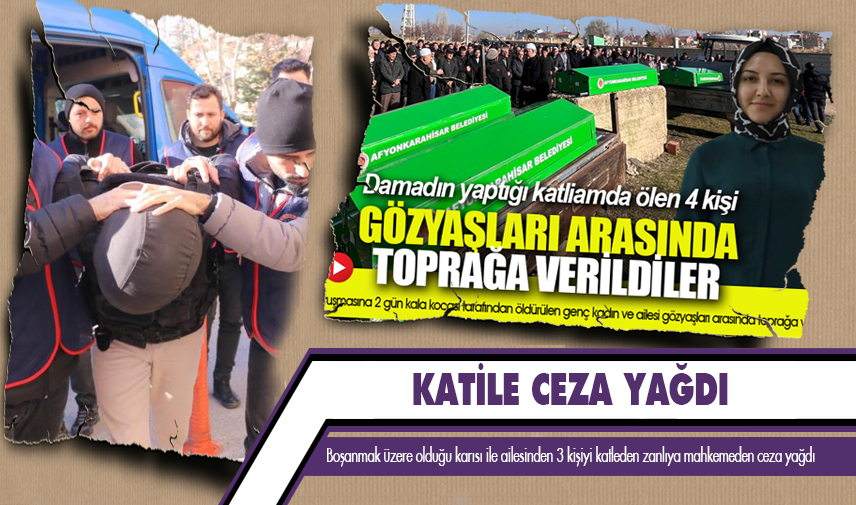 Katile ceza yağdı