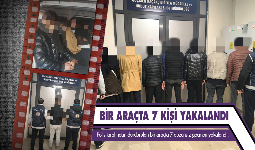 Afyonkarahisar’da 7 düzensiz göçmen yakalandı