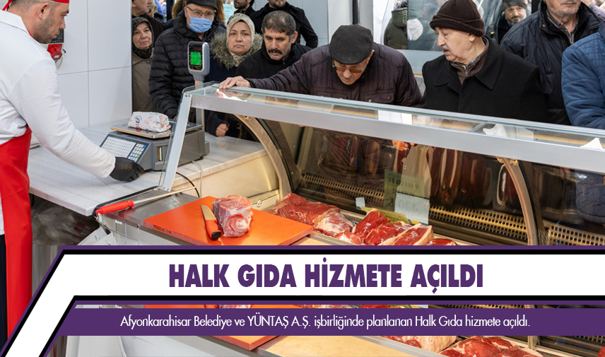 Halk gıda hizmete açıldı