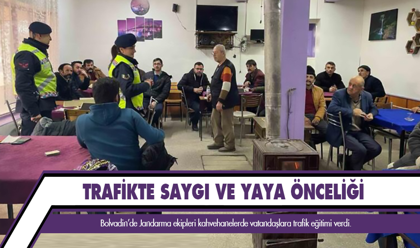 Trafikte saygı ve yaya önceliği