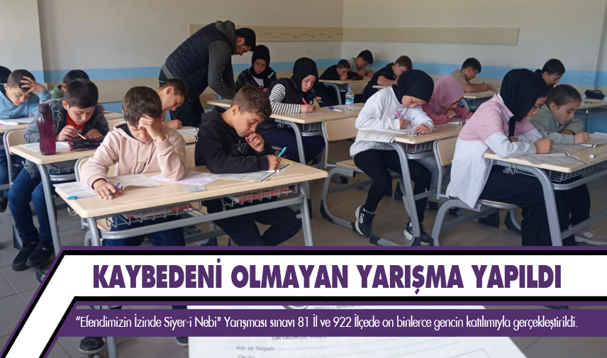 Kaybedeni olmayan yarışma yapıldı