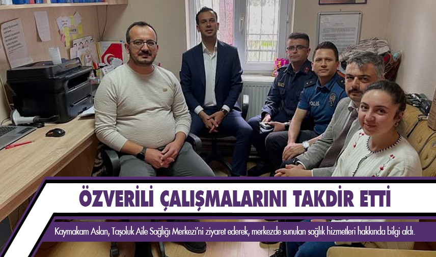 Sinanpaşa Kaymakamı Taşoluk Aile Sağlığı Merkezi’ni ziyaret etti
