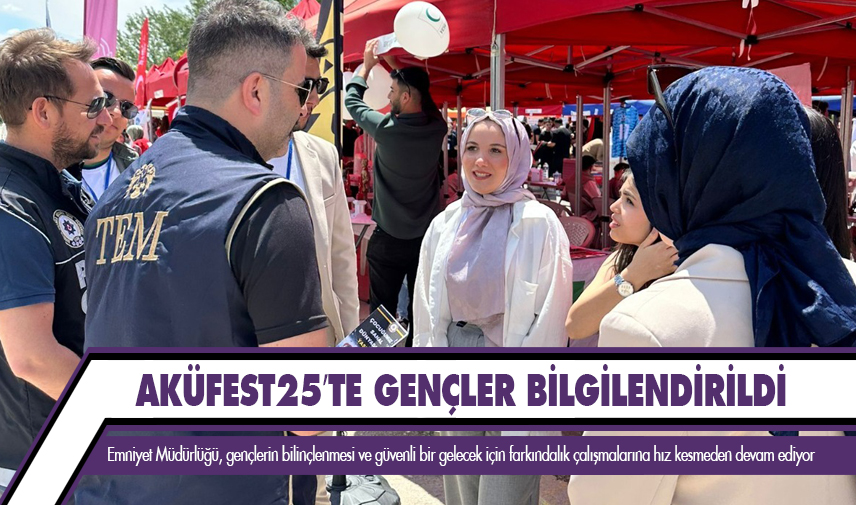 AKÜFEST25’te gençler bilgilendirildi