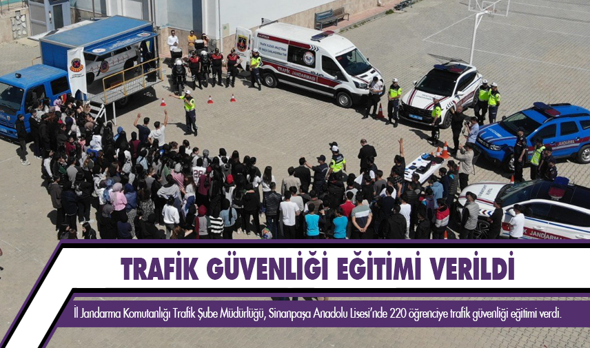 Öğrencilere trafik güvenliği eğitimi verildi