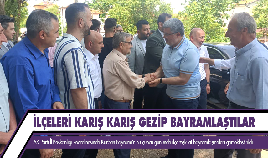 AK Parti vekilleri ilçeleri karış karış gezip bayramlaştı