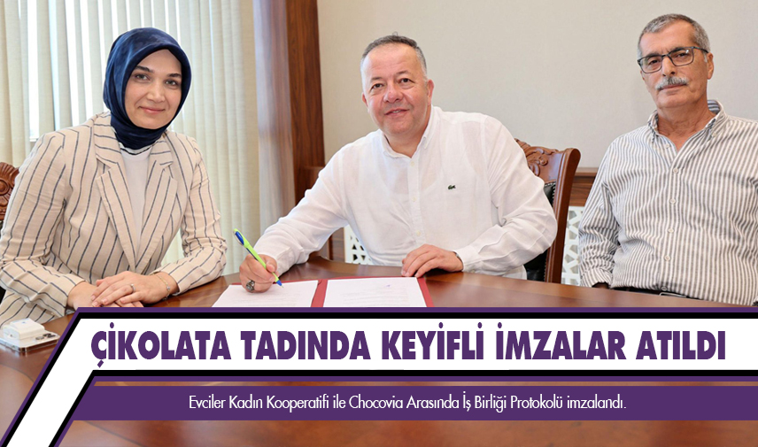 Çikolata tadında keyifli imzalar atıldı