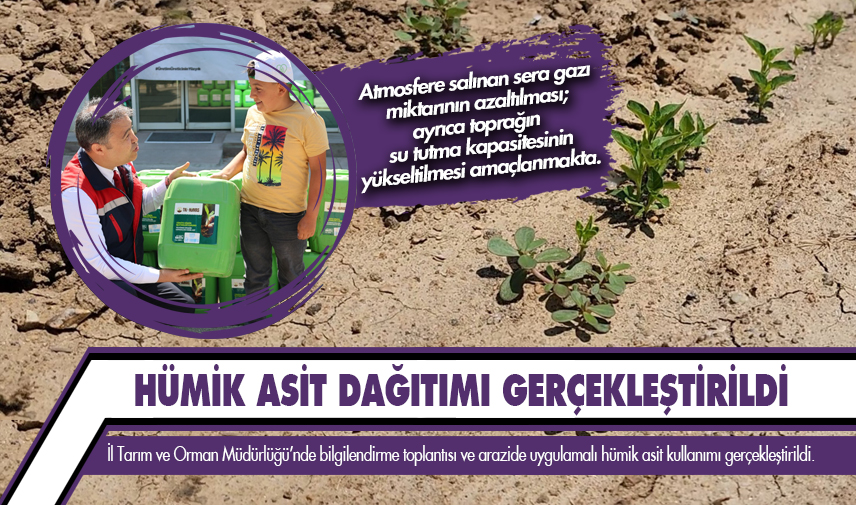 Afyonkarahisar’da hümik asit dağıtımı gerçekleştirildi
