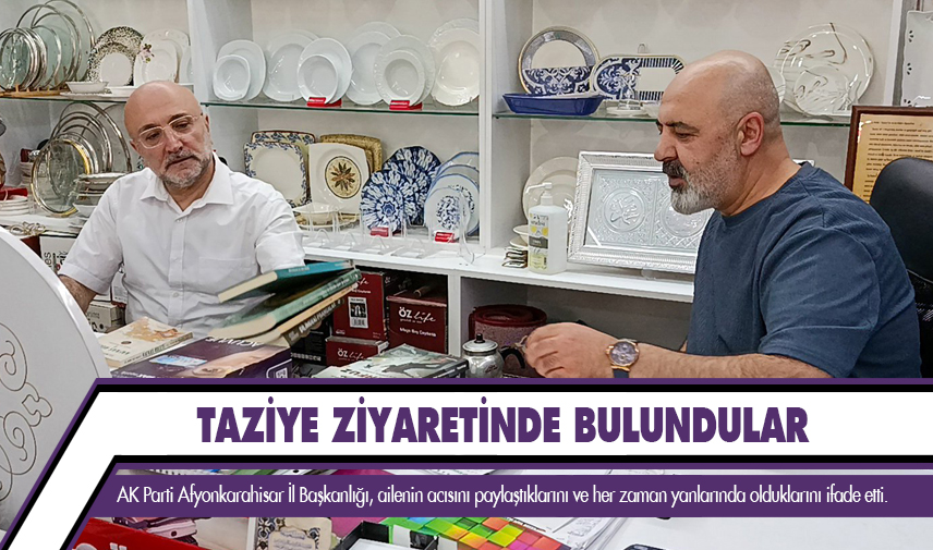 Taziye ziyaretinde bulundular