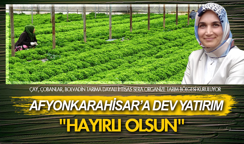 Afyonkarahisar’a dev yatırım