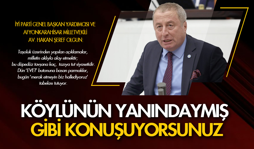 Olgun: Taşoluk sahipsiz değildir